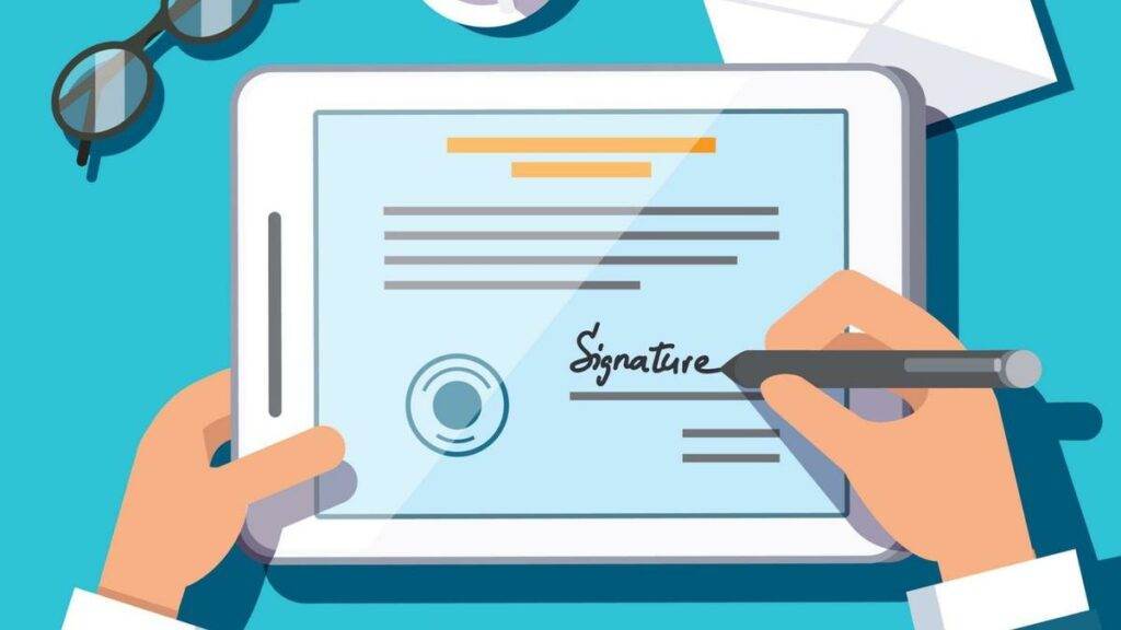 Your proposals should have e-signatures